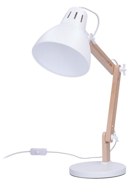 Solight stolní lampa Falun, E27, bílá WO57-W