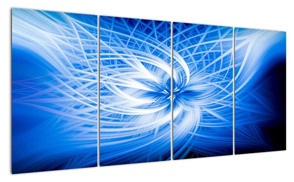 Modrý moderní obraz (160x80cm)