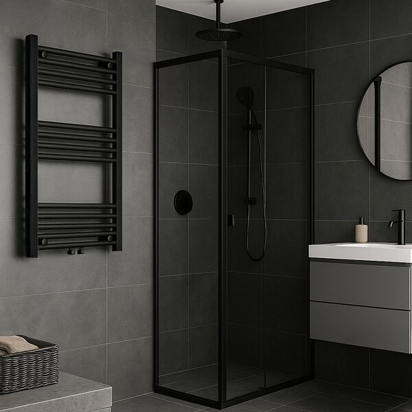 BPS-koupelny Koupelnový radiátor CORSO BL 3 50x80 cm, černý