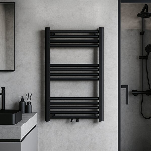 BPS-koupelny Koupelnový radiátor CORSO BL 3 50x80 cm, černý