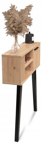 Konzolový Stolek Meblano dub artisan přírodní 80 x 96 x 20 cm