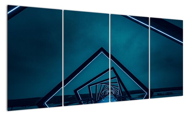 Obraz - cesta přes moderní most (160x80cm)