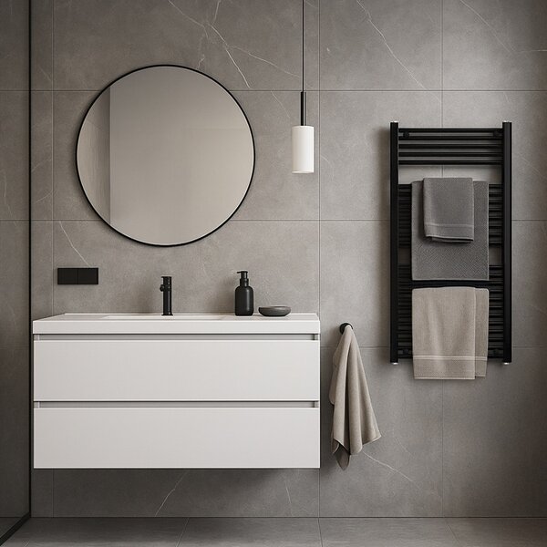 BPS-koupelny Koupelnový radiátor CORSO BL 1 60x120 cm, černý
