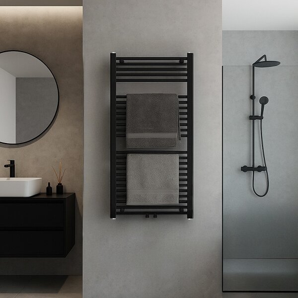 BPS-koupelny Koupelnový radiátor CORSO BL 1 60x120 cm, černý