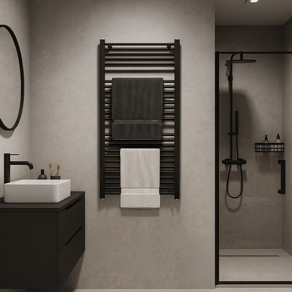 BPS-koupelny Koupelnový radiátor CORSO BL 1 60x120 cm, černý