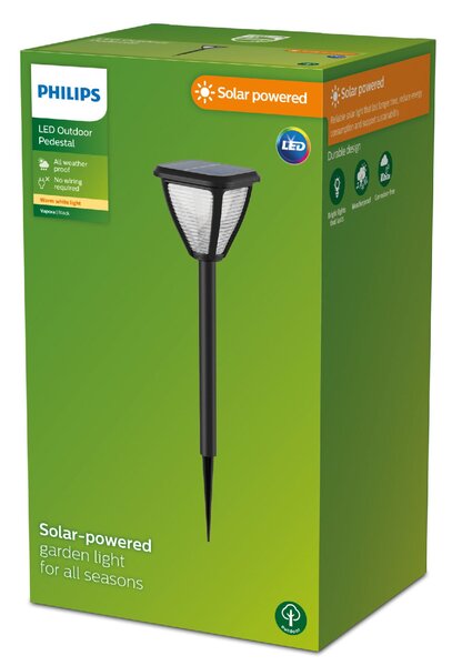 Vapora solární venkovní zemní LED svítidlo 1,5W 200lm 2700K IP44, černé