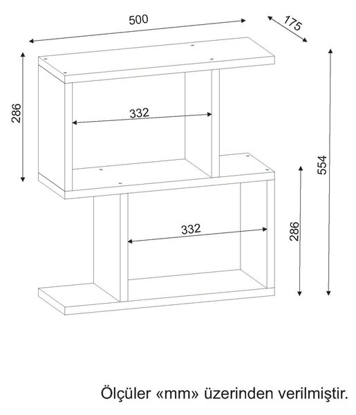Kalune Design Odkládací stolek Karinus bílý