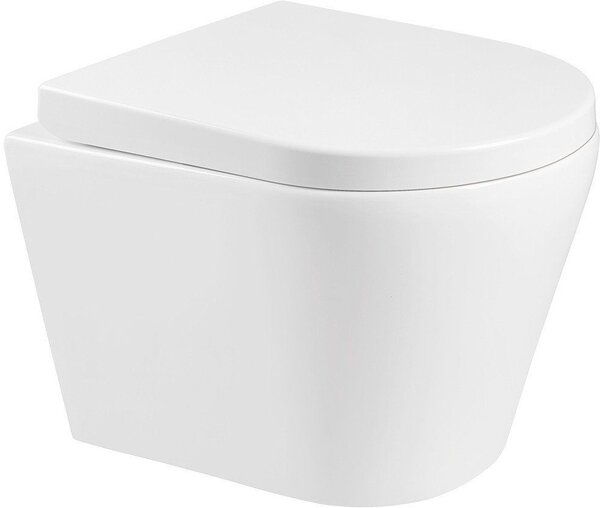 MEXEN - Rico Závěsná WC mísa včetně sedátka s slow-tvrdý, bílá 30478000