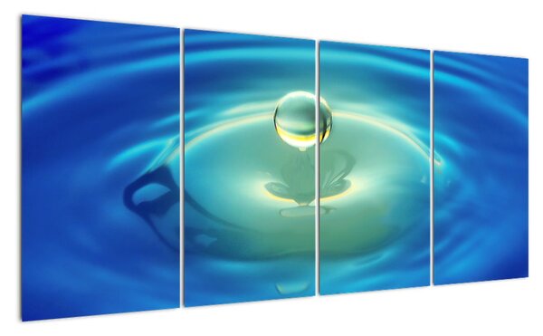 Obraz kapky vody (160x80cm)