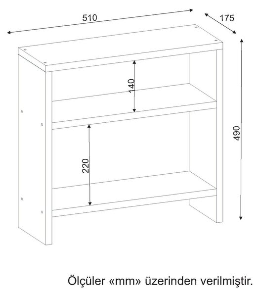 Kalune Design Odkládací stolek Silvanus bílý
