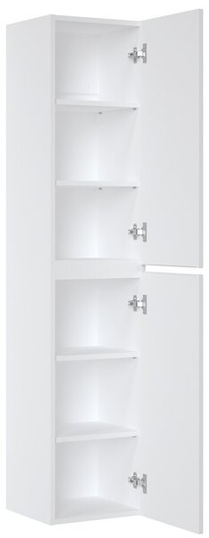 Comad Koupelnová sestava Iconic s deskou, umyvadly, zrcadlem a skříňkami 140 cm bílá