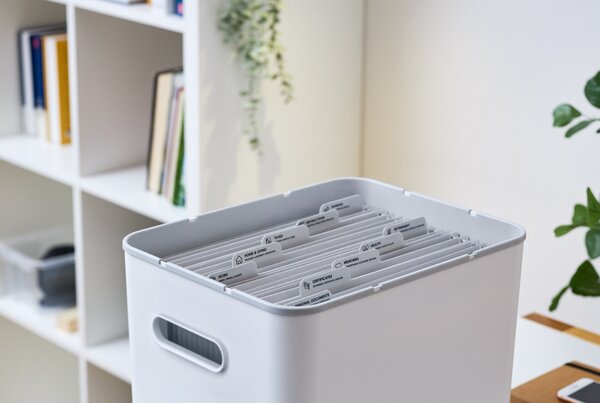 Rotho Sestava – Organizér na poštu + Archivační box - myPAPER bílá