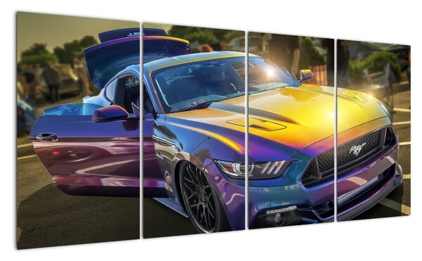 Obraz auta Mustang (160x80cm)