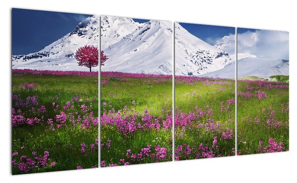 Obraz s horami na zeď (160x80cm)