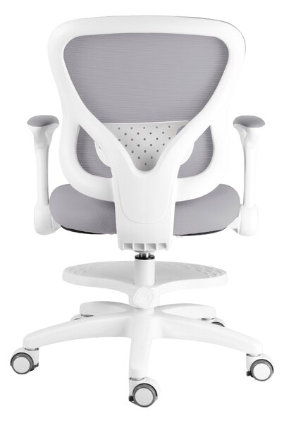Dětská rostoucí židle Neoseat JUNI 007 — látka, pratelný potah, šedá