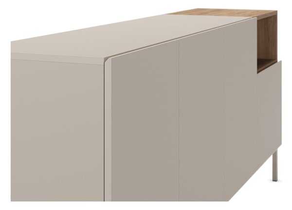 Krémová komoda 180x80 cm Cailin – Marckeric