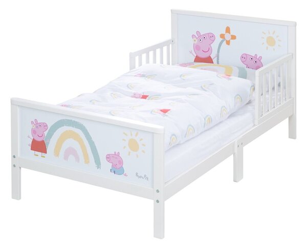 Bílá dětská postel 70x140 cm Peppa Pig – Roba