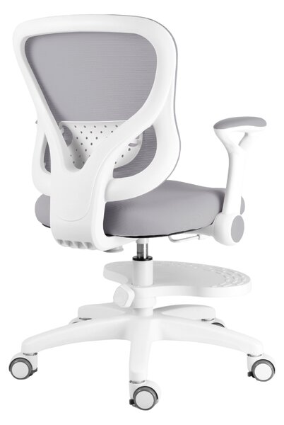 Dětská rostoucí židle Neoseat JUNI 007 — látka, pratelný potah, šedá