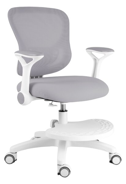 Dětská rostoucí židle Neoseat JUNI 007 — látka, pratelný potah, šedá