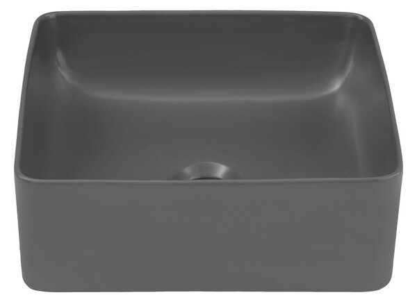 Comad Keramické umyvadlo na desku Slim 37 cm šedé