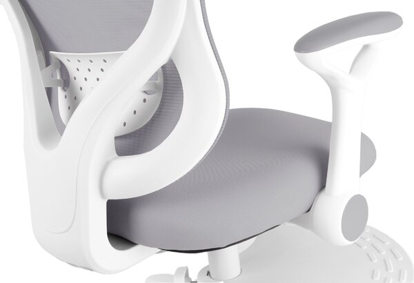 Dětská rostoucí židle Neoseat JUNI 007 — látka, pratelný potah, šedá