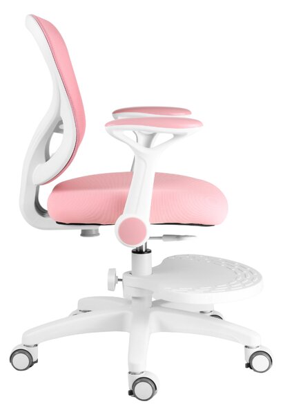 Dětská rostoucí židle Neoseat JUNI 007 — látka, pratelný potah, růžová