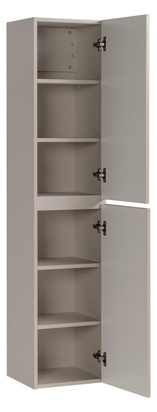 Comad Koupelnová sestava Iconic s deskou, umyvadly, zrcadlem a skříňkami 160 cm kašmírová/dub coast evoke