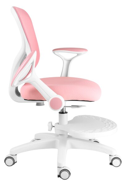 Dětská rostoucí židle Neoseat JUNI 007 — látka, pratelný potah, růžová