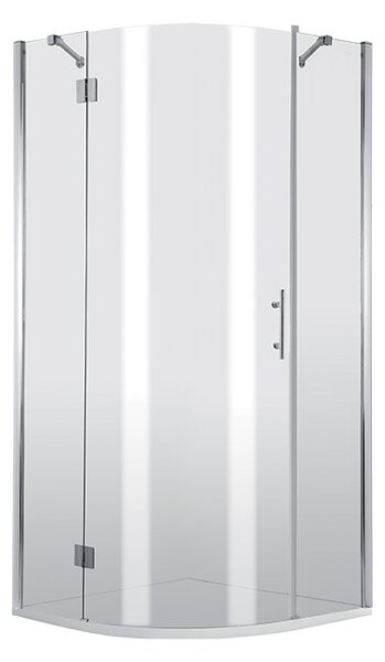 Sprchový kout - čtvrtkruh Abelia KTA 055P Levý (90x90x200 | R 55 cm | Transparent) | Deante