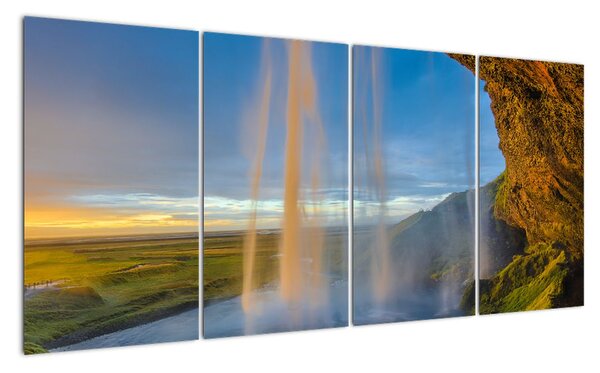 Obraz na zeď s vodopádem (160x80cm)