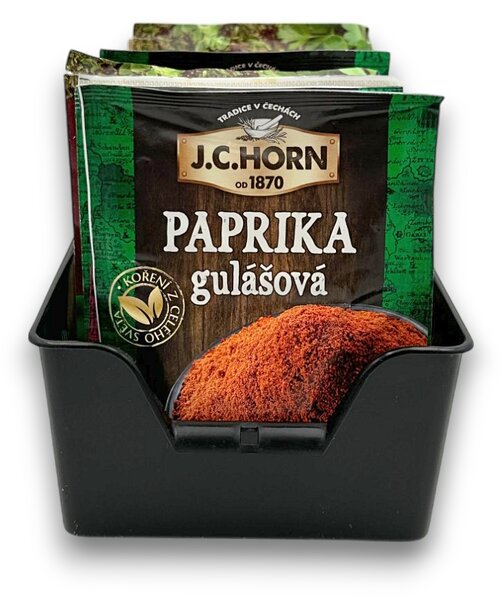 ALTOM Organizér na koření v sáčcích, zásobník, BEN3 - černá, 20x14x8