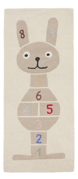 Ručně tkaný dětský hrací koberec s příměsí vlny 75x180 cm Rabbit Hopscotch – OYOY Mini