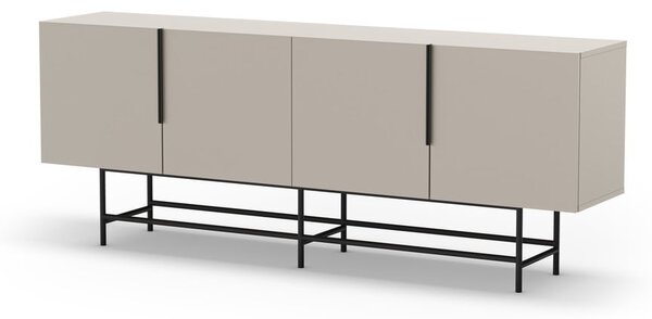 Krémová nízká komoda 200x77,5 cm Eldia – Marckeric