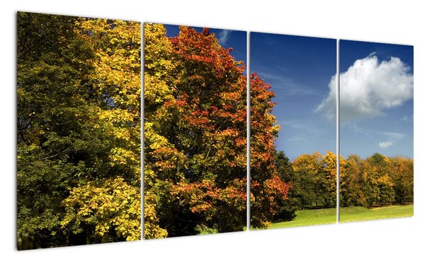 Podzimní krajina, obraz (160x80cm)