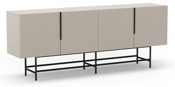 Krémová nízká komoda 200x77,5 cm Eldia – Marckeric