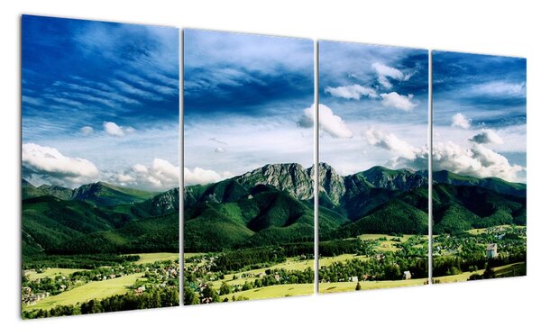 Horský výhled - moderní obrazy (160x80cm)