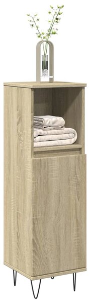 Koupelnová skříňka dub sonoma 30 x 30 x 100 cm kompozitní dřevo