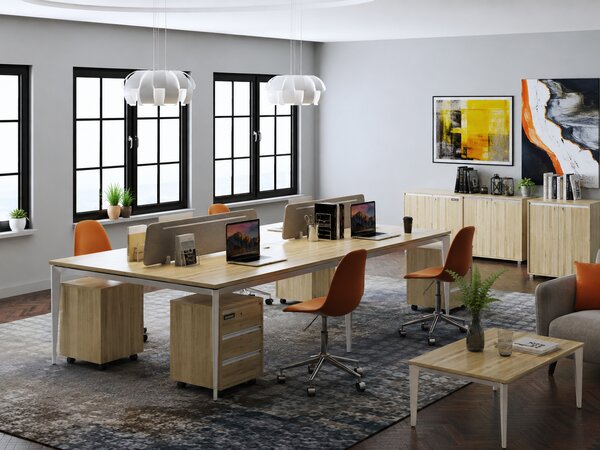Kancelářský konferenční stůl Houseland Profit Office 01 120 cm dub přírodní