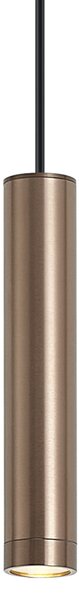 Designové závěsné svítidlo tmavě bronzové GU10 50mm IP44 - Tuba