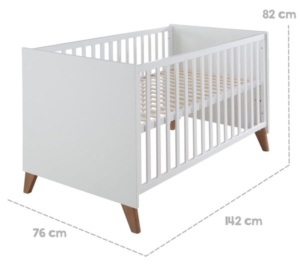 Postýlka v bílo-přírodní barvě 70x140 cm Ole – Roba