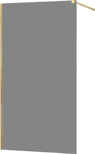 MEXEN - KIOTO Sprchová zástěna WALK-IN 70x200 cm 8 mm, zlatá, kouřové sklo 800-070-101-50-40