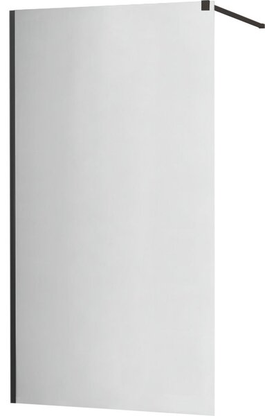 MEXEN - KIOTO Sprchová zástěna WALK-IN 90x200 cm 8 mm, černá, zrcadlové sklo 800-090-101-70-50