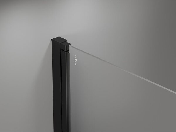 Mexen Mist-B sprchové dveře otevírací 60 cm, transparentní, černé - 8A2-060-000-70-00