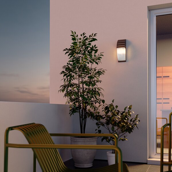 Smarter Venkovní nástěnná lampa Bonn, v.35cm, IP44 Barva: Černá