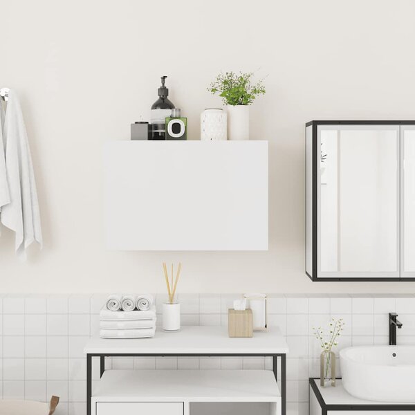 Koupelnová nástěnná skříňka bílá 60x25x40 cm kompozitní dřevo