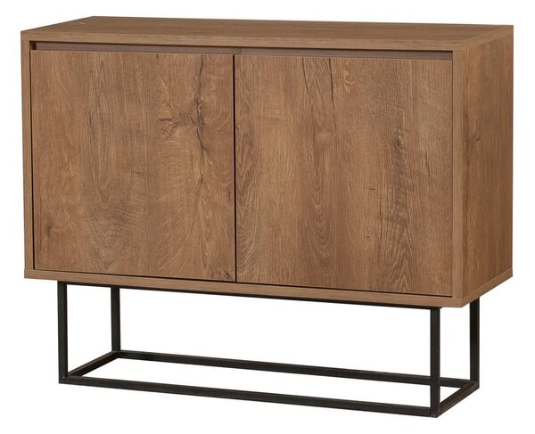 Skříňka v dekoru ořechu v přírodní barvě 90x72 cm Rodez – Kalune Design