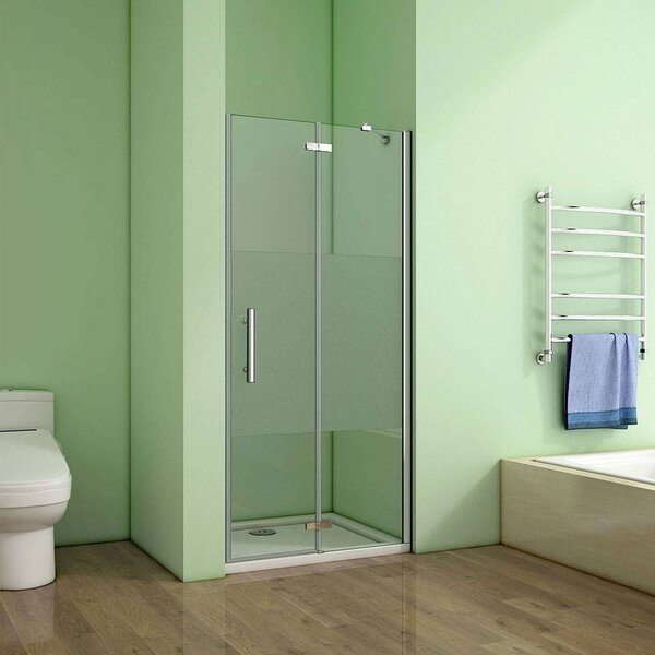 Jednokřídlé sprchové dveře MELODY LINE s pevnou stěnou 98-101 x 195 cm, pravé