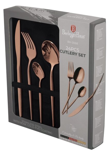 Sada příborů 24 ks Rosegold Metallic Line