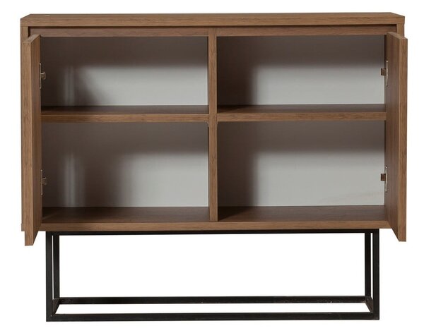 Skříňka v dekoru ořechu v přírodní barvě 90x72 cm Rodez – Kalune Design