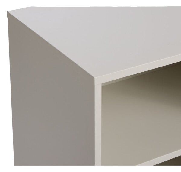 Šedá kovová komoda s posuvnými dveřmi 160x75x47 cm Veep – Unique Furniture